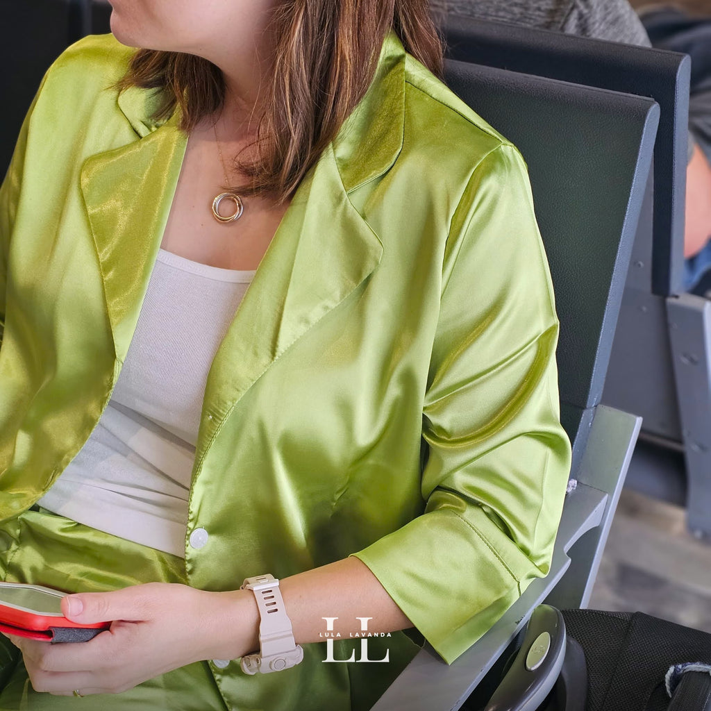 Verde Manzana Pantalón y Manga Larga