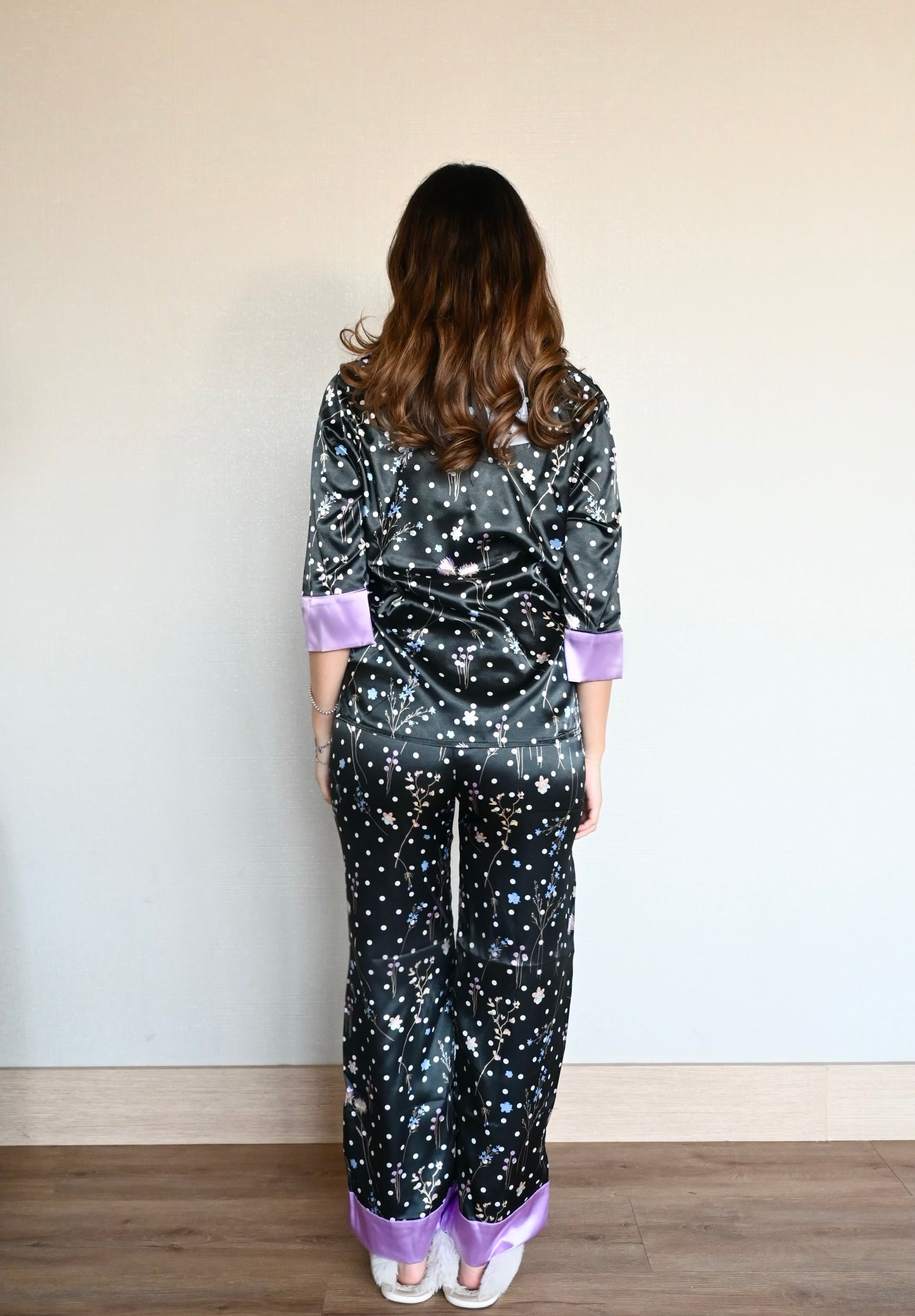 Lunares Negros Pantalón y Manga 3/4