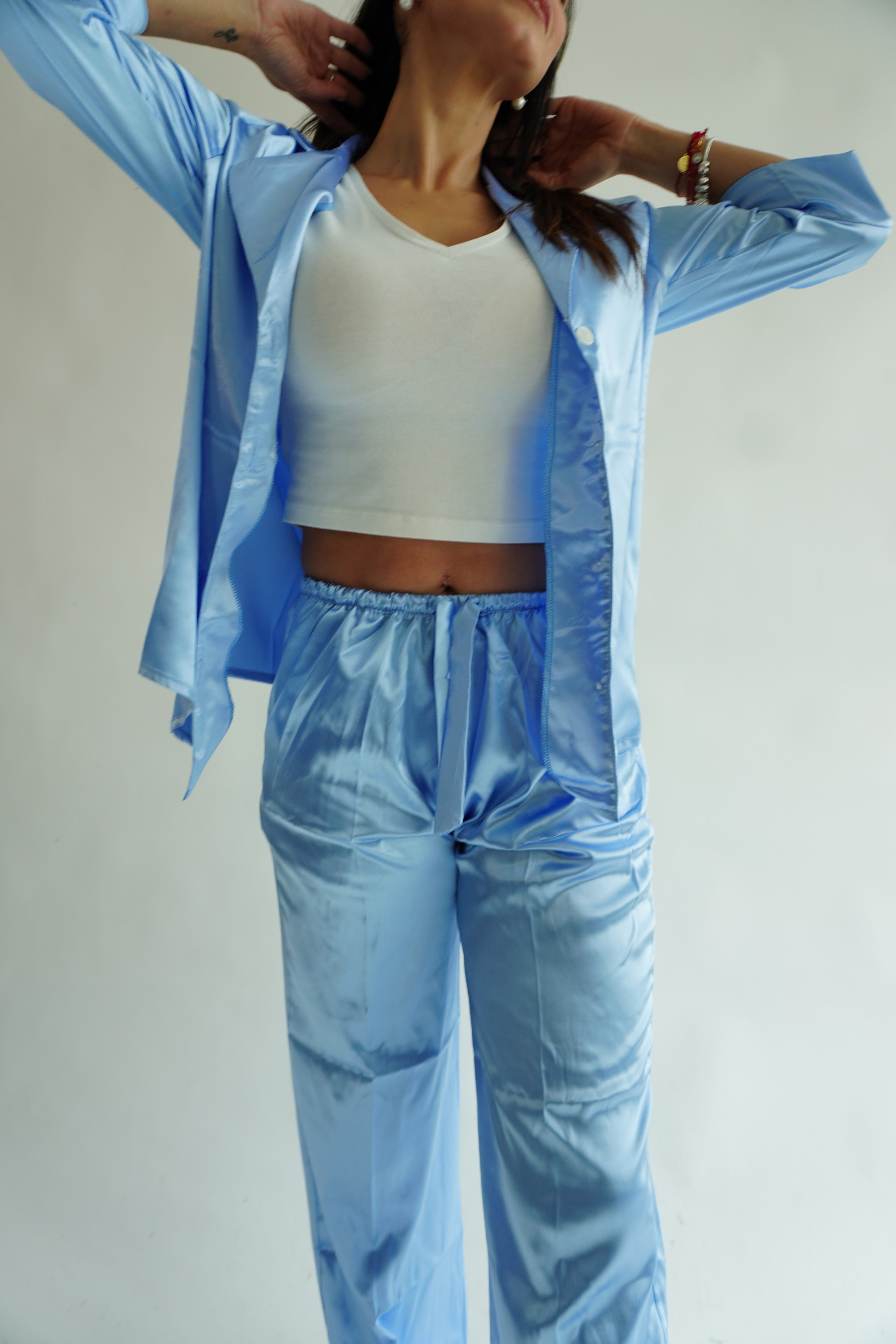 Cotton Blue Pantalón y Manga 3/4