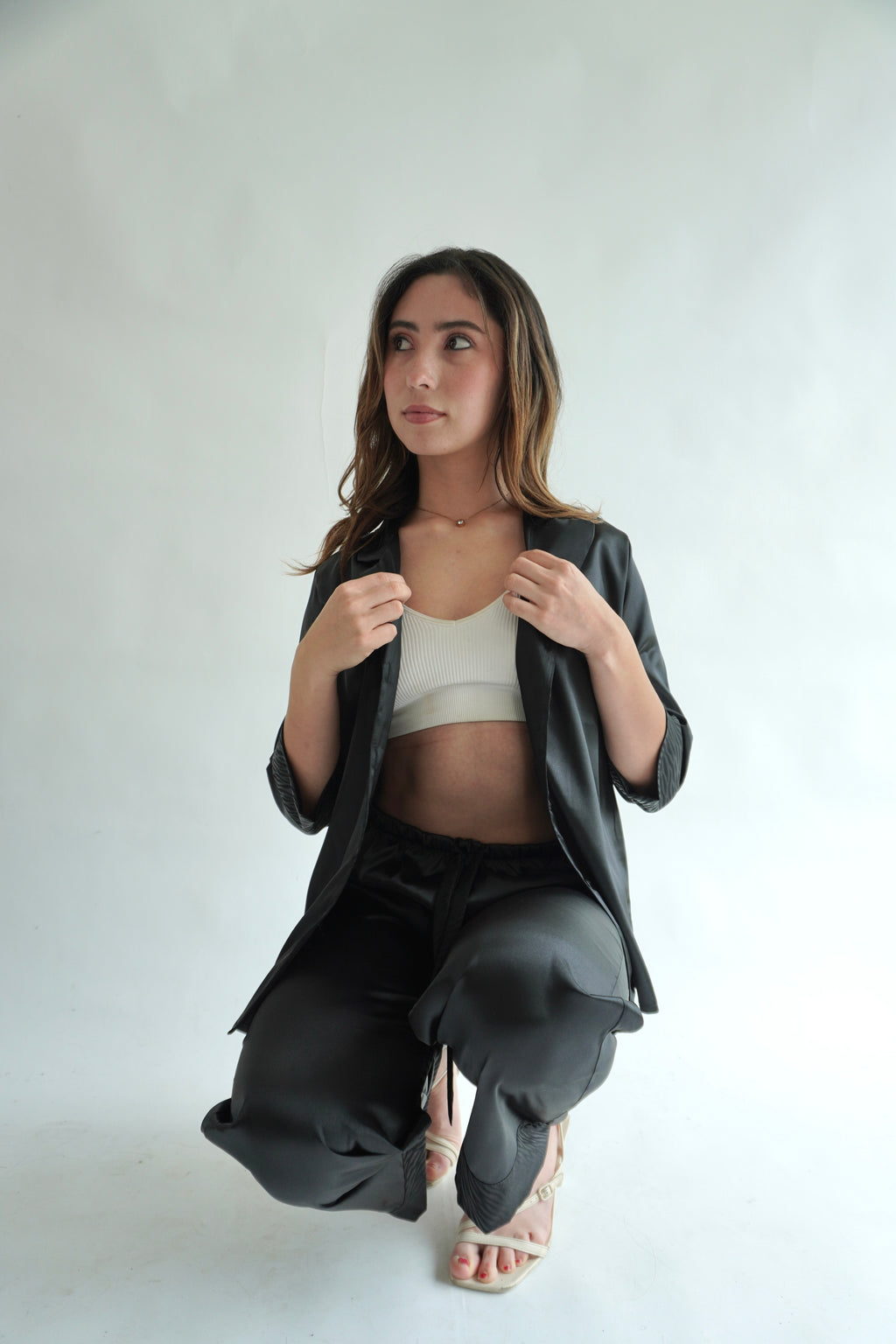 Negra Pantalón y Manga 3/4