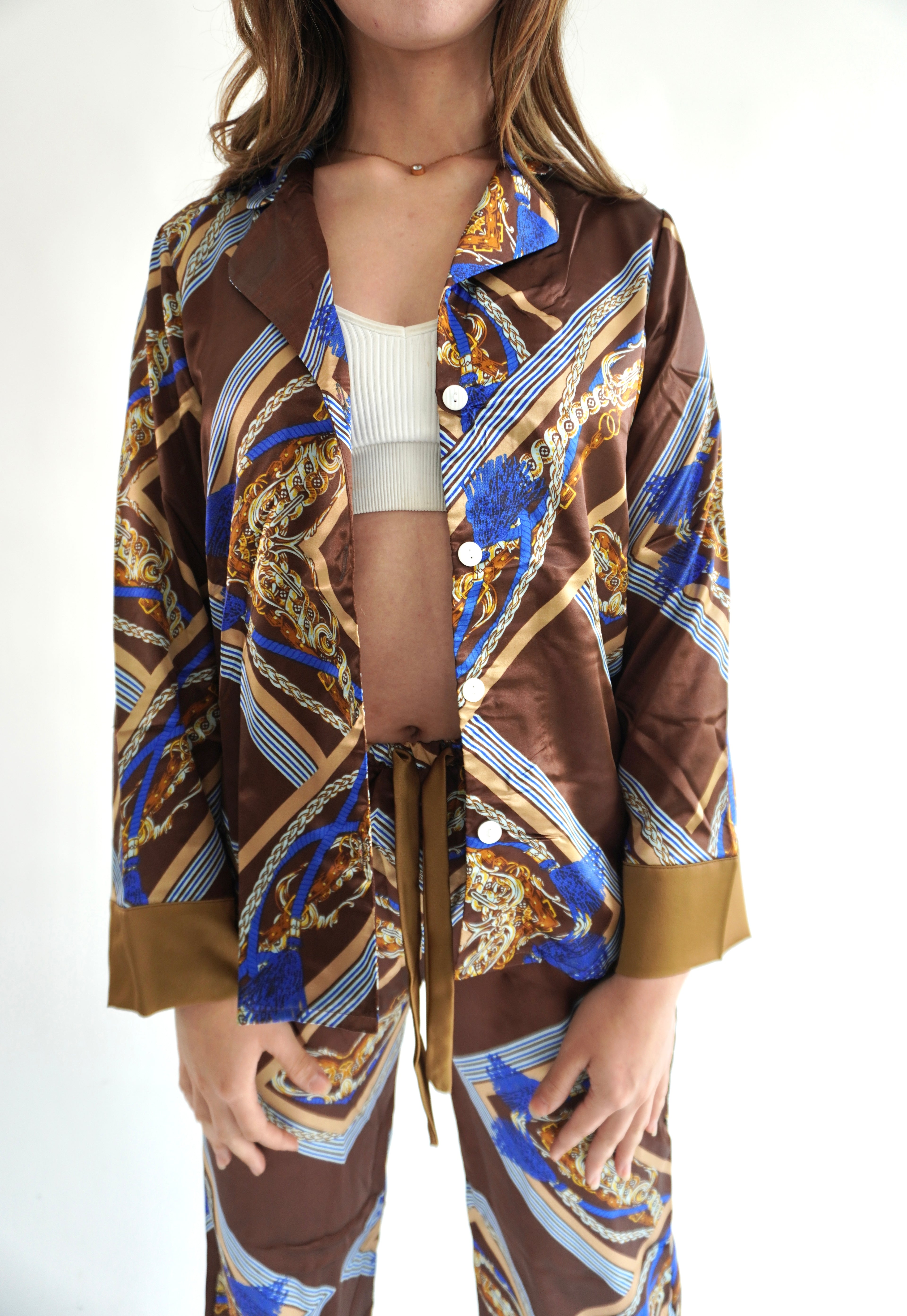 Barroco Marron Pantalón y Manga Larga