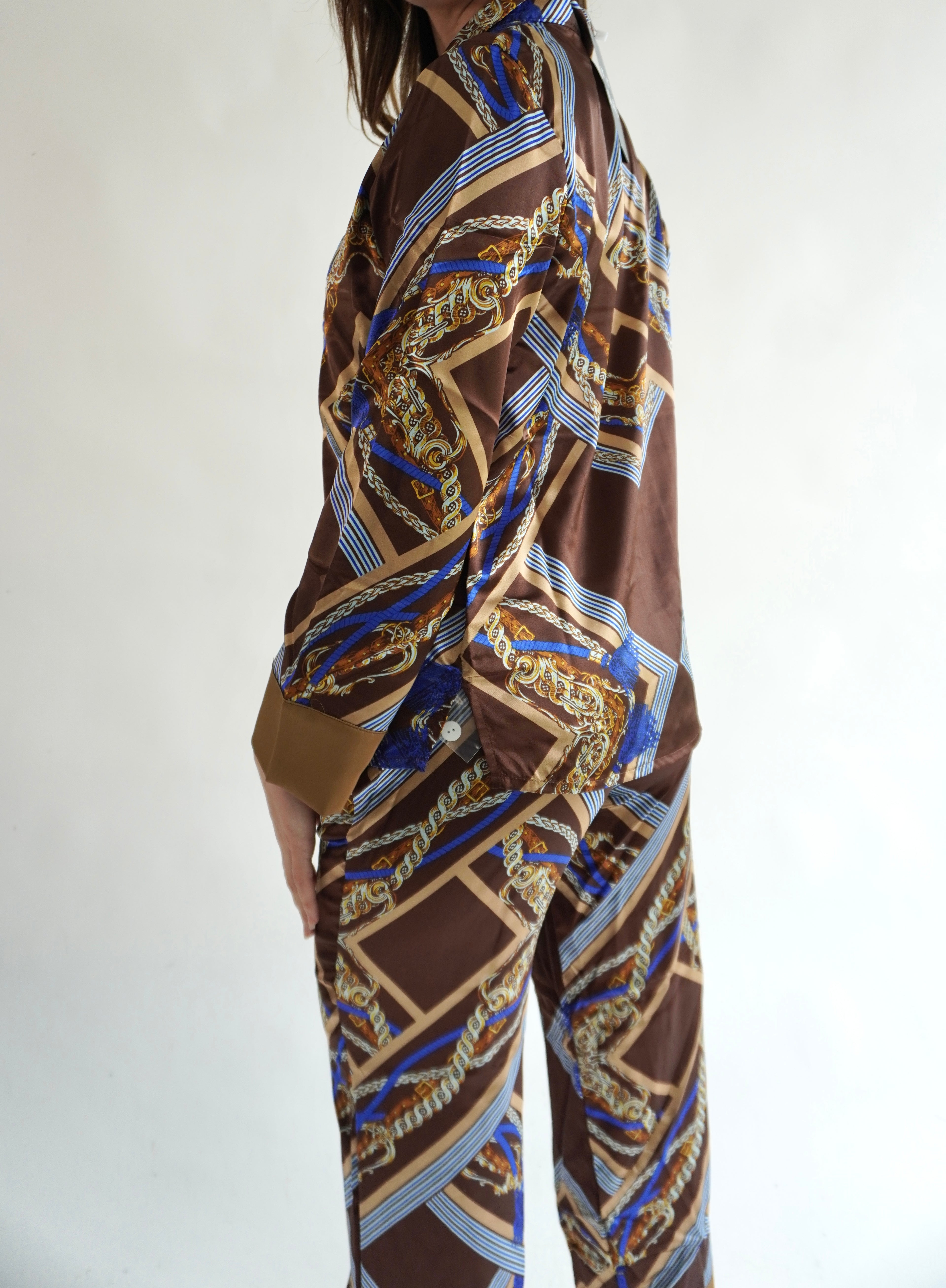 Barroco Marron Pantalón y Manga Larga