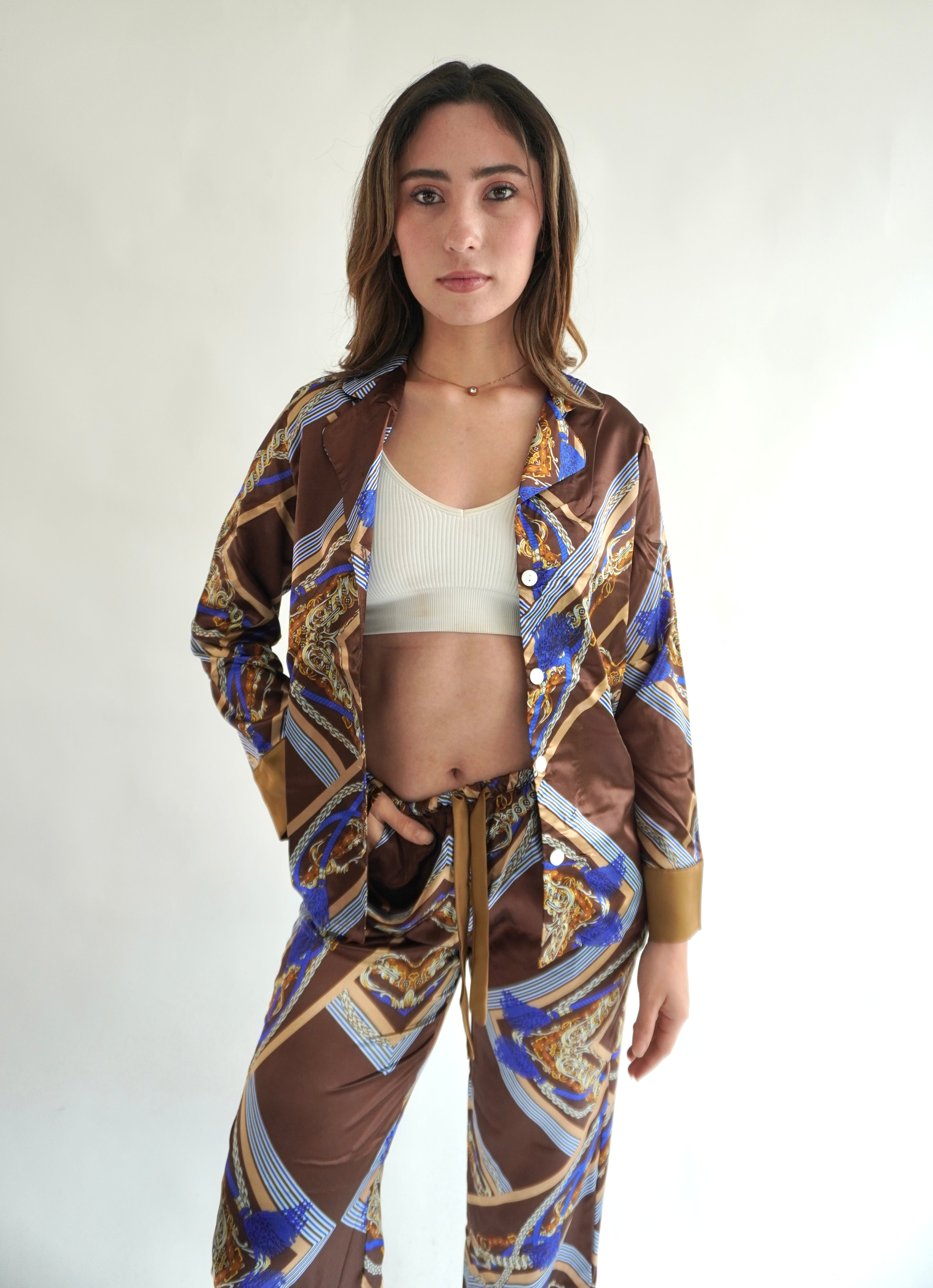 Barroco Marron Pantalón y Manga Larga