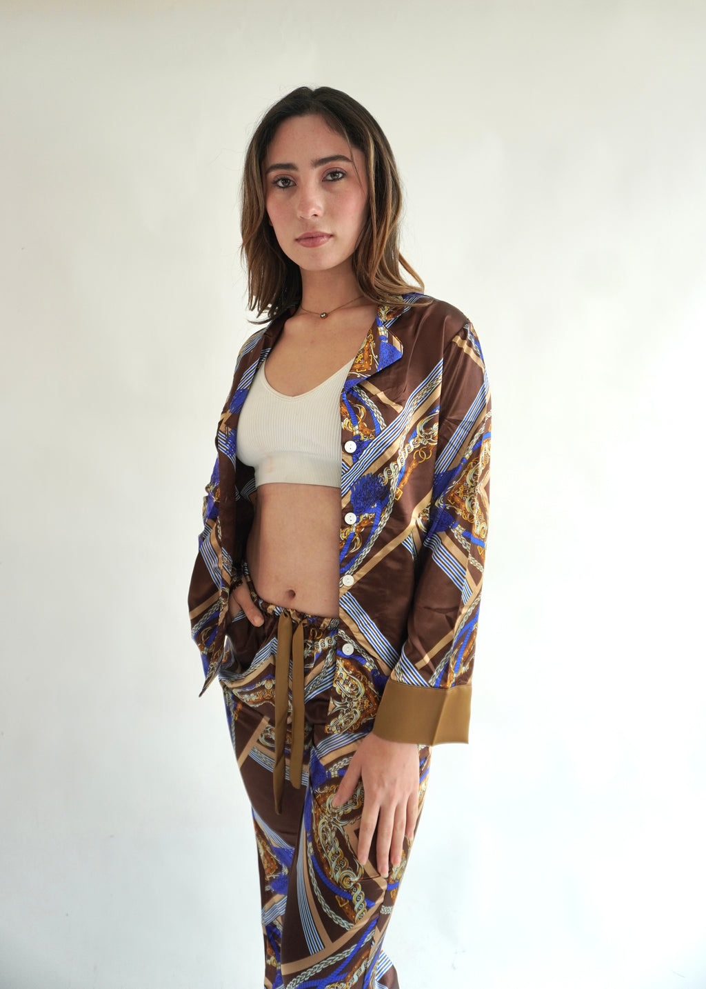 Barroco Marron Pantalón y Manga Larga