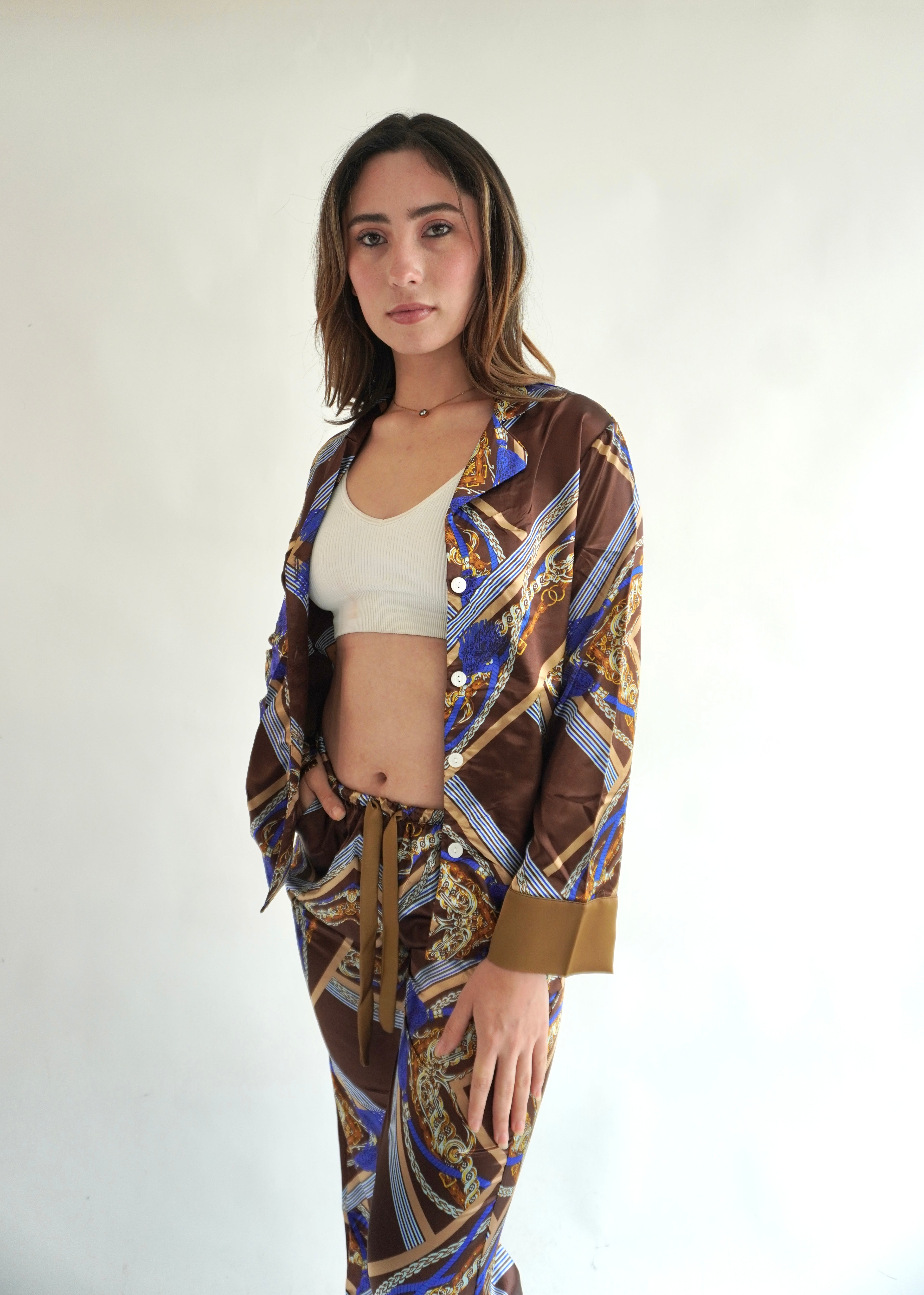 Barroco Marron Pantalón y Manga Larga