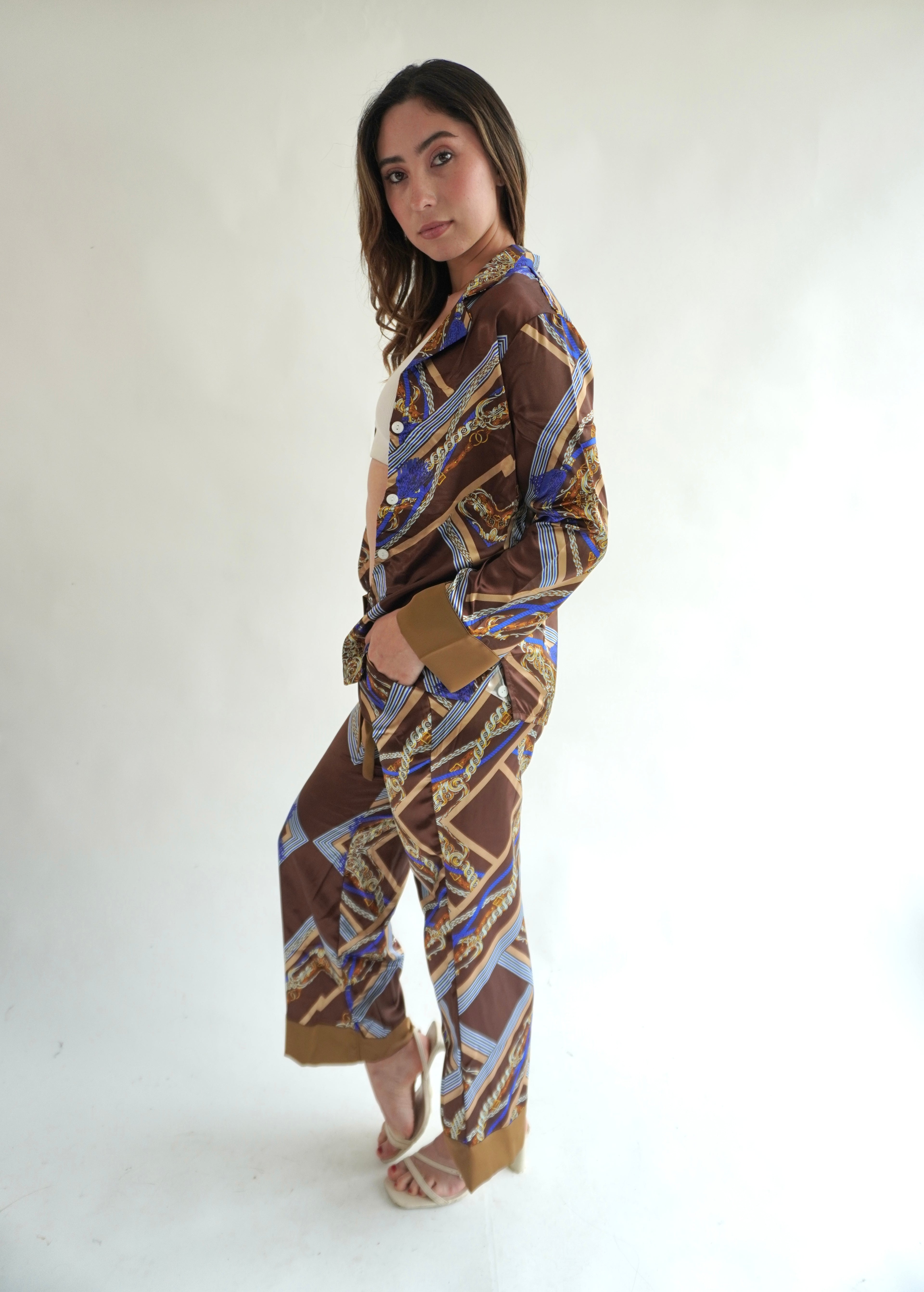 Barroco Marron Pantalón y Manga Larga