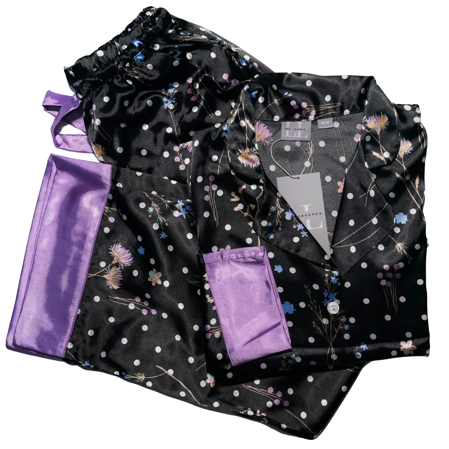 Lunares Negros Pantalón y Manga 3/4