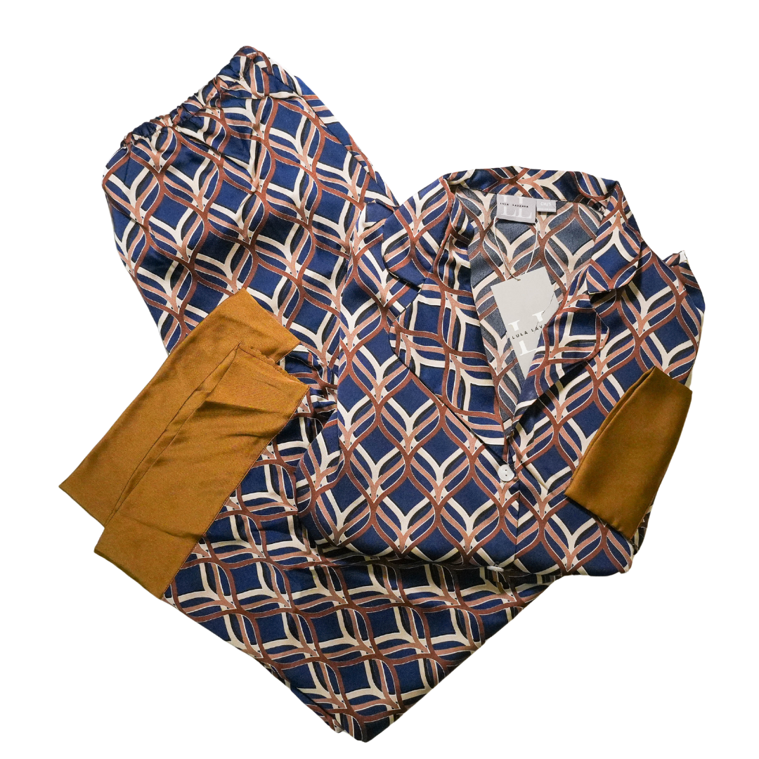 Azul Infinito Pantalón y Manga 3/4