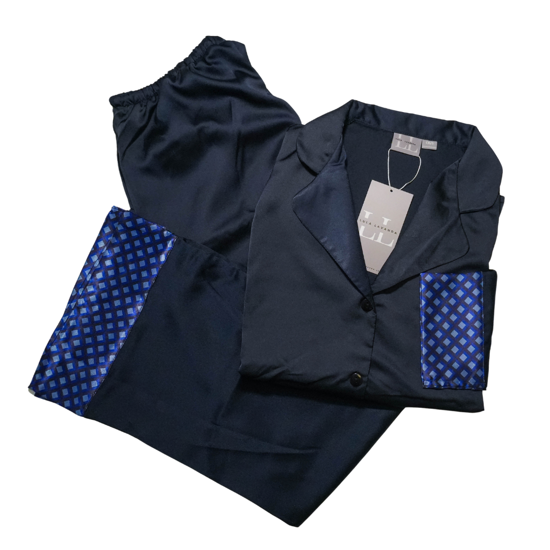 Marino Mini Rombo Pantalón y Manga 3/4