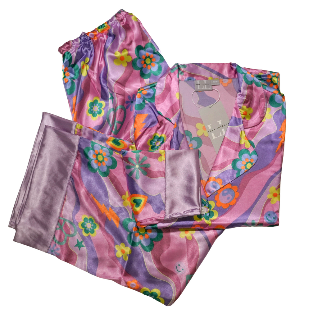 Morada Agatha Pantalón y Manga 3/4