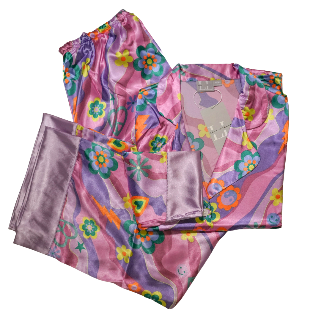 Morada Agatha Short con Manga Corta