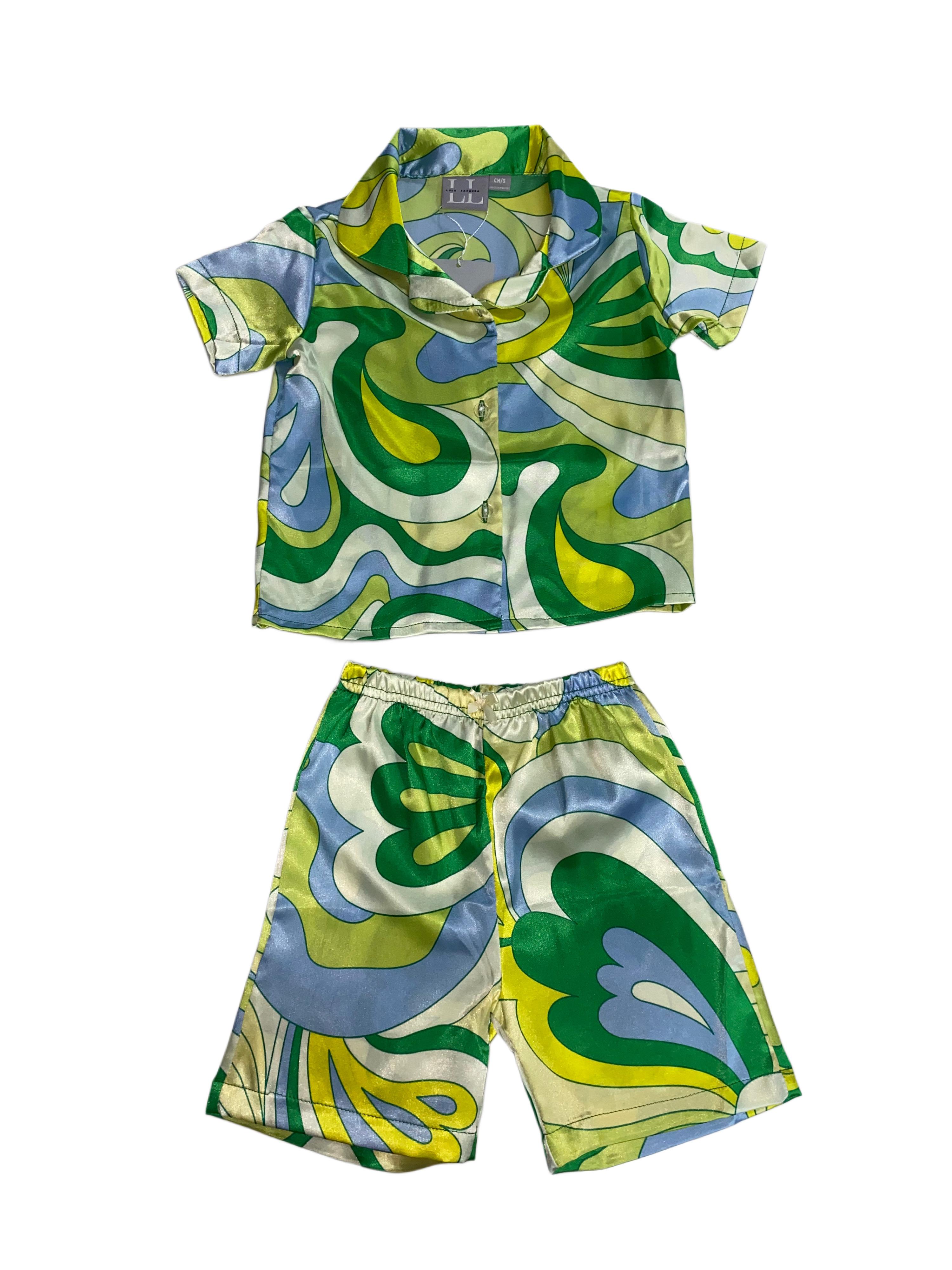 PIJAMA GRAFICOS GREEN NIÑA