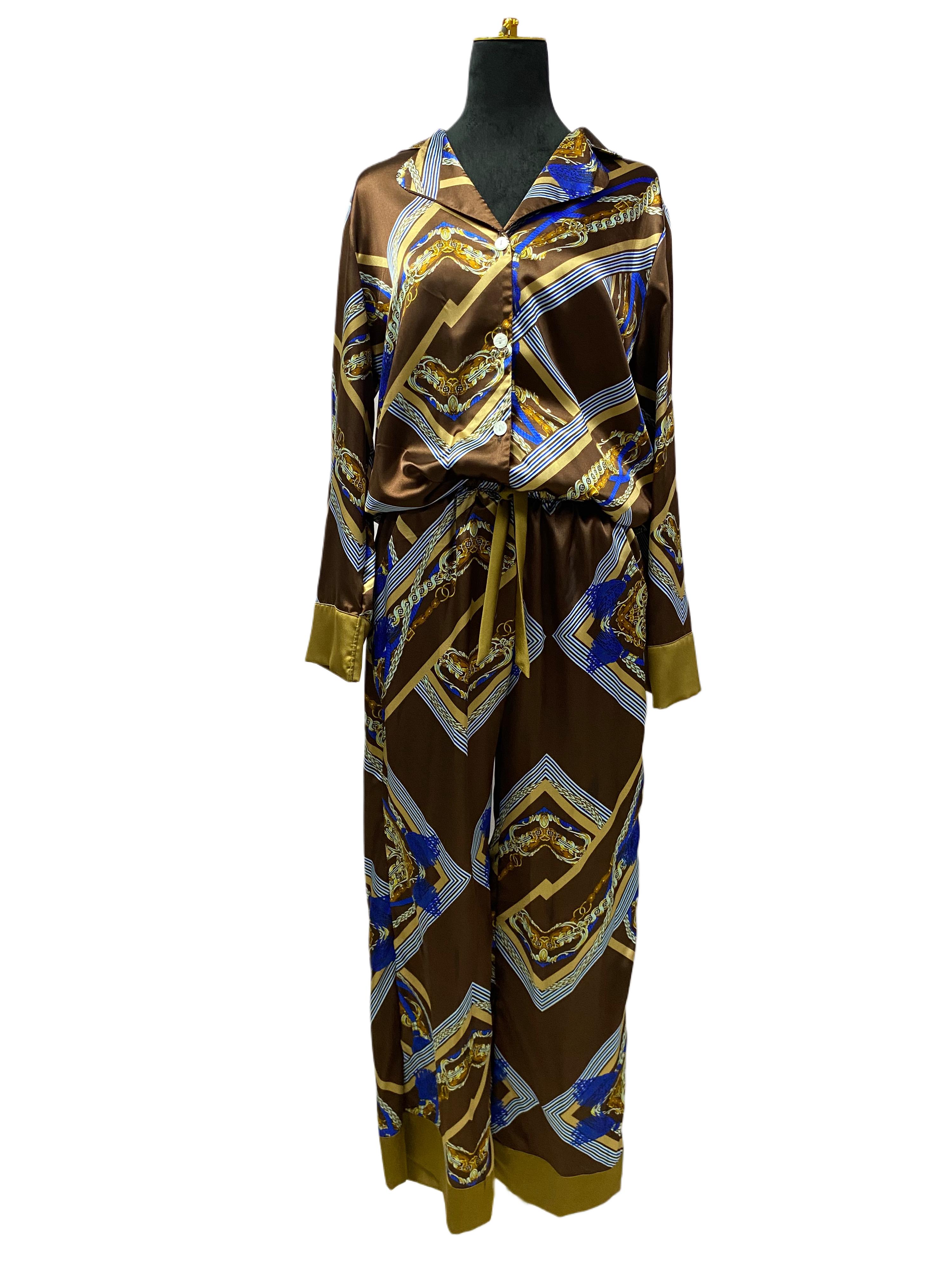 Barroco Marron Pantalón y Manga Larga