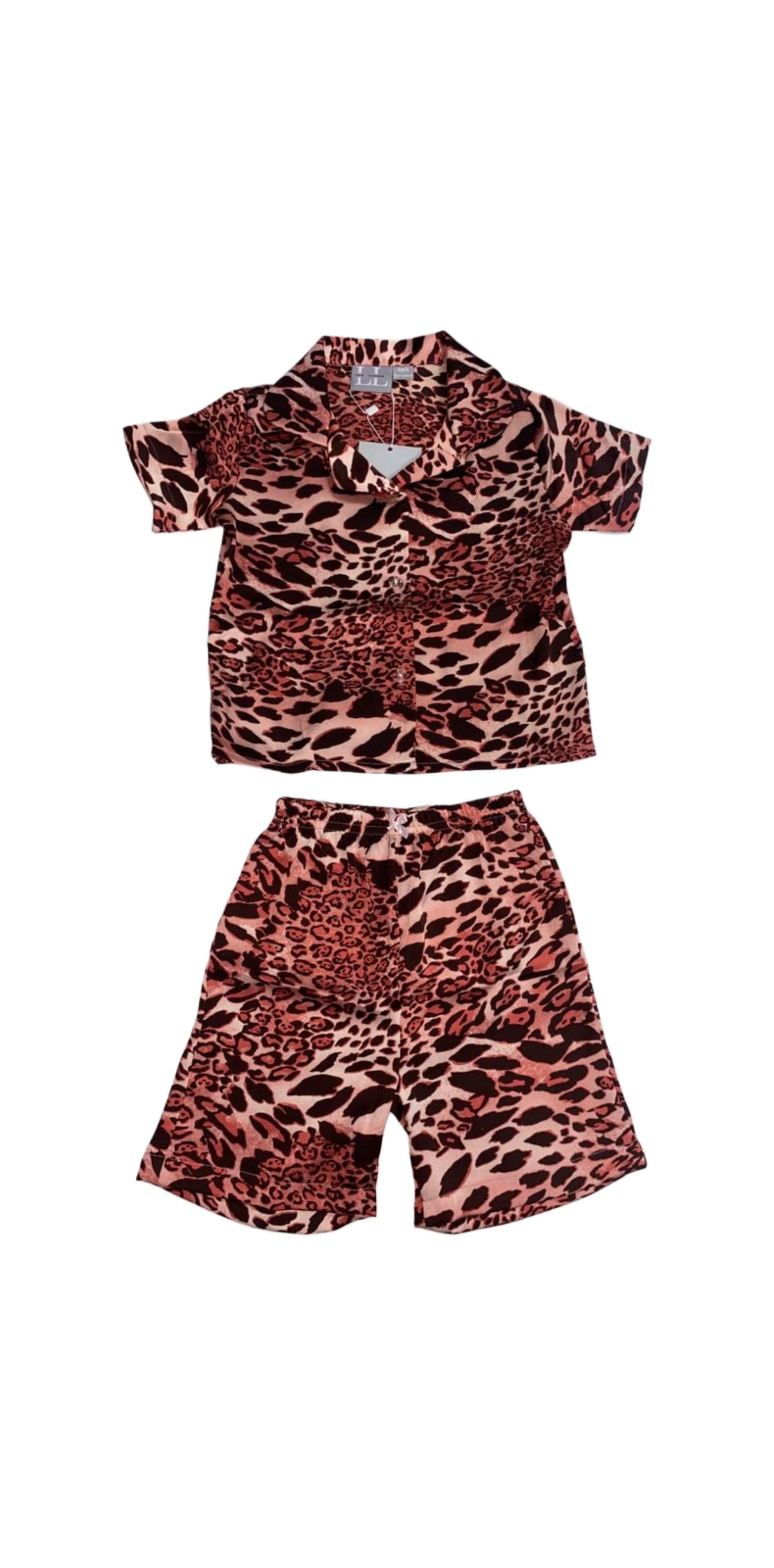 PIJAMA ANIMAL PALO DE ROSA NIÑA